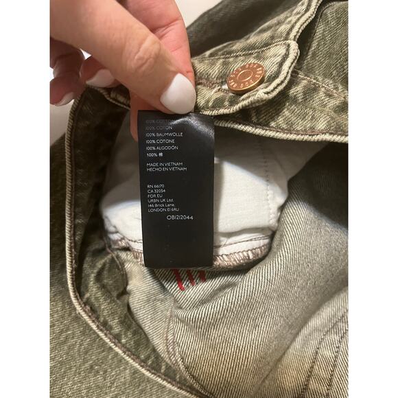 Urban Outfitters BDG High-Waisted Slim Straight Jean in Washed Green Women's 29 - Picture 11 of 12